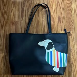 Talbots Tote - Stripe Dog